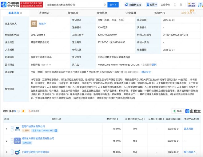 智元機器人攜手藍思科技，于湖南成立智啟未來公司，聚焦人工智能理論與算法軟件開發